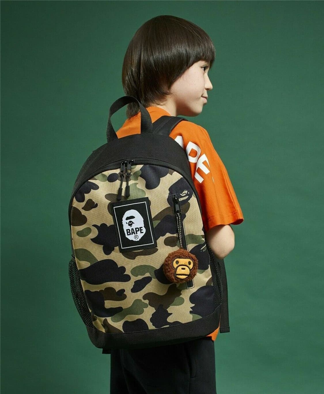 베이프 잡지부록 백팩+ 베이비 마일로 키링 상품이미지1