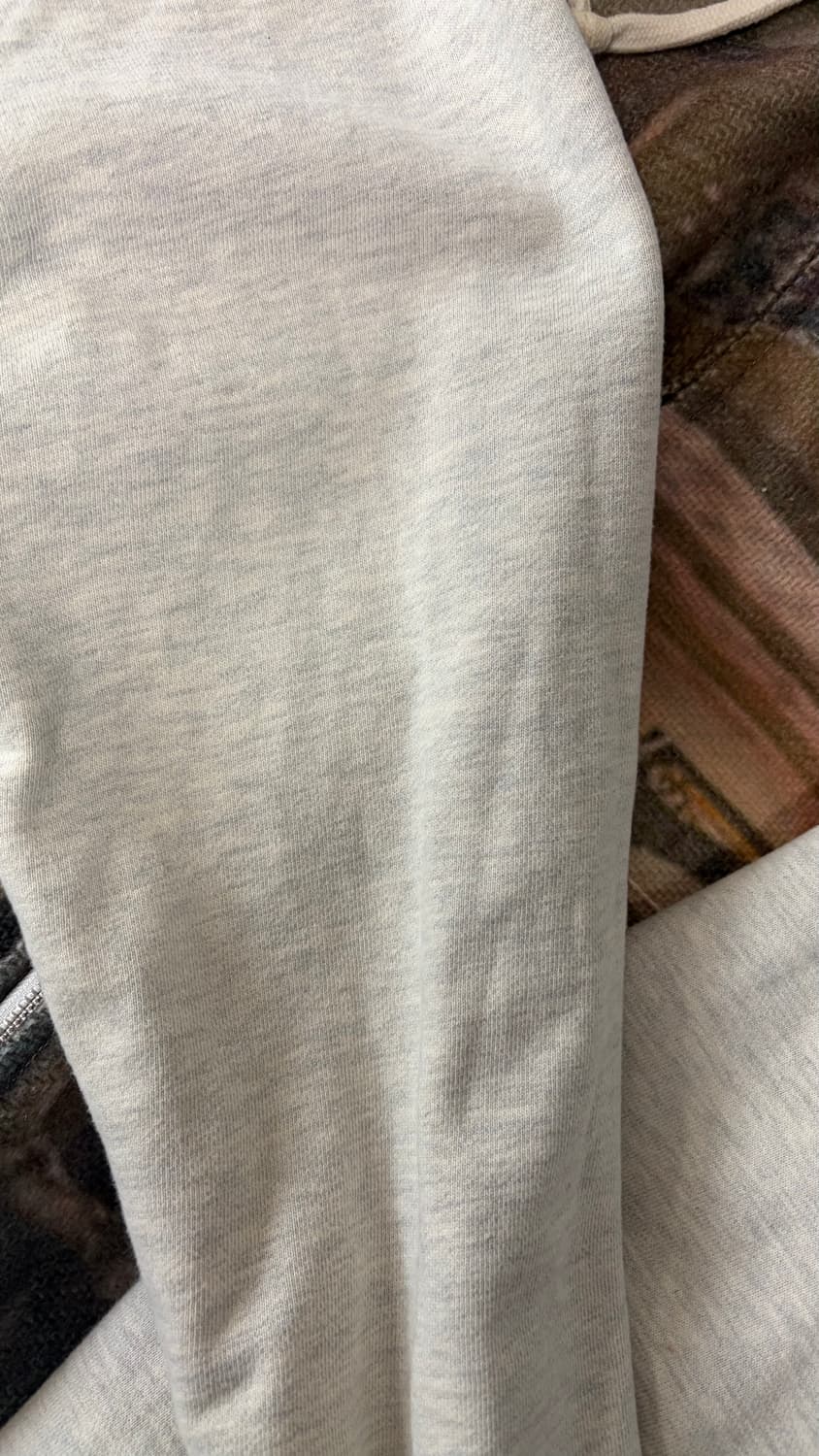 애프터프레이 프린트 패널 후디 집업 멜란지그레이 상품이미지8