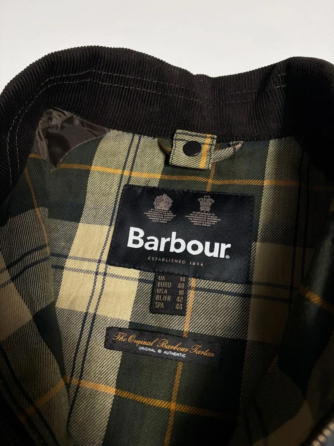 바버 barbour 비데일 왁스 코튼 자켓 R1630 상품이미지5