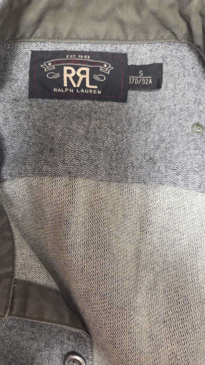 더블알엘 RRL 모 혼방 그레이 워크셔츠 S 상품이미지4