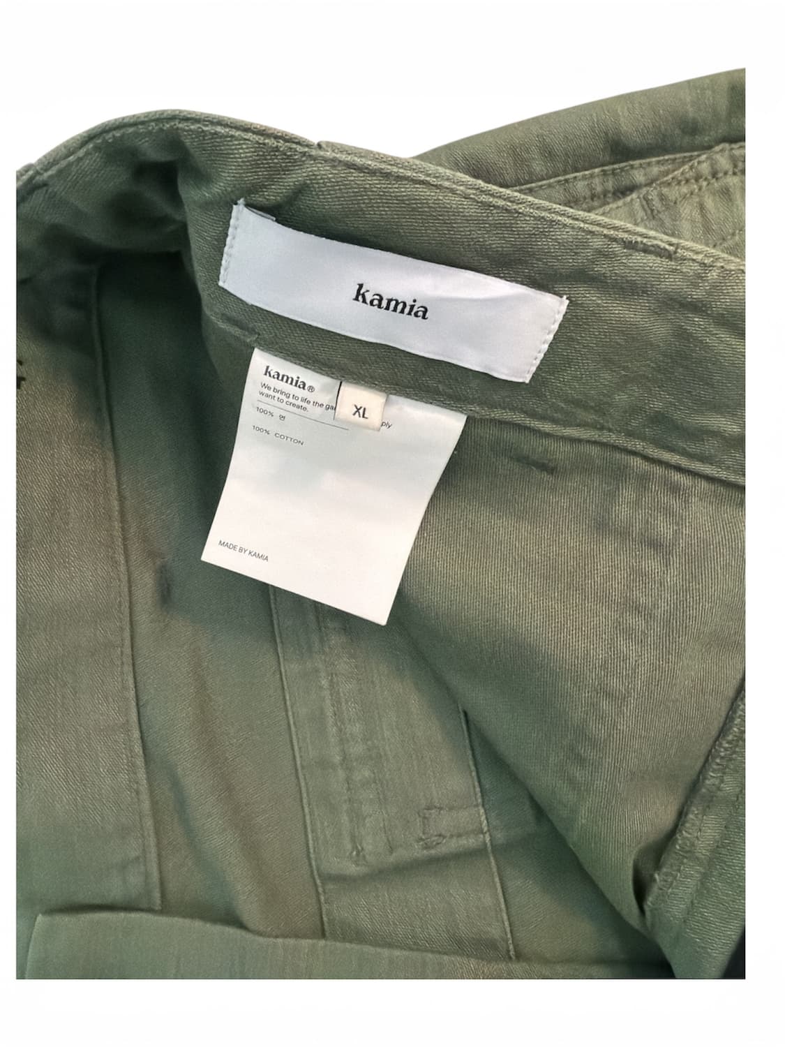 카미아 밀리터리 퍼티그 레귤러 팬츠 카키 상품이미지5