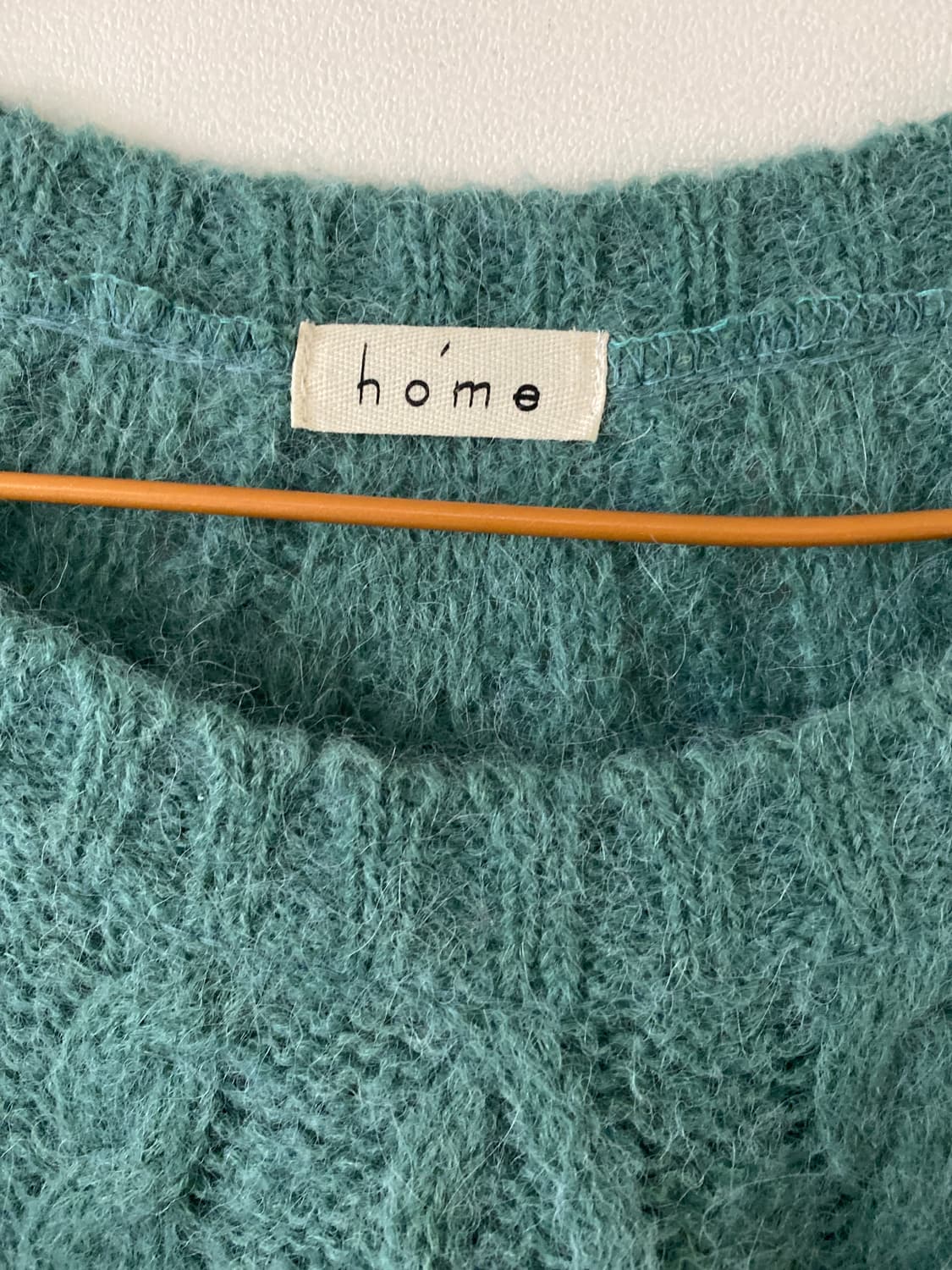 ho'me 케이블 알파카 니트 스웨터 민트 상품이미지2
