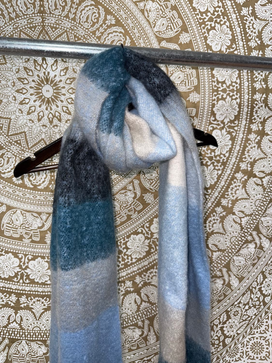 빈티지 배색 스트라이프 머플러 목도리  상품이미지4