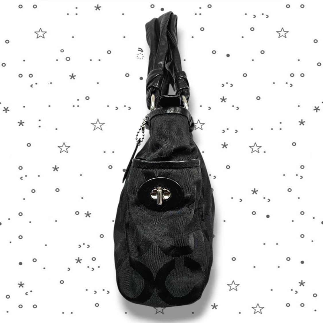 COACH 코치 시그니처 레더 핸들 토트백 상품이미지3