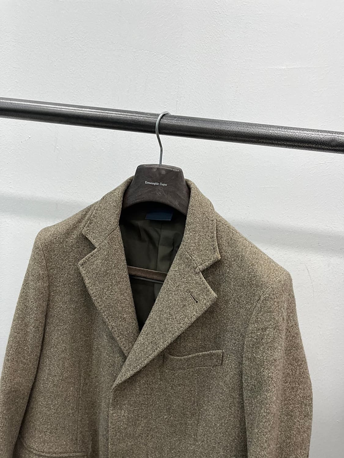 100) 아스페시 카키베이지 울코트  상품이미지5