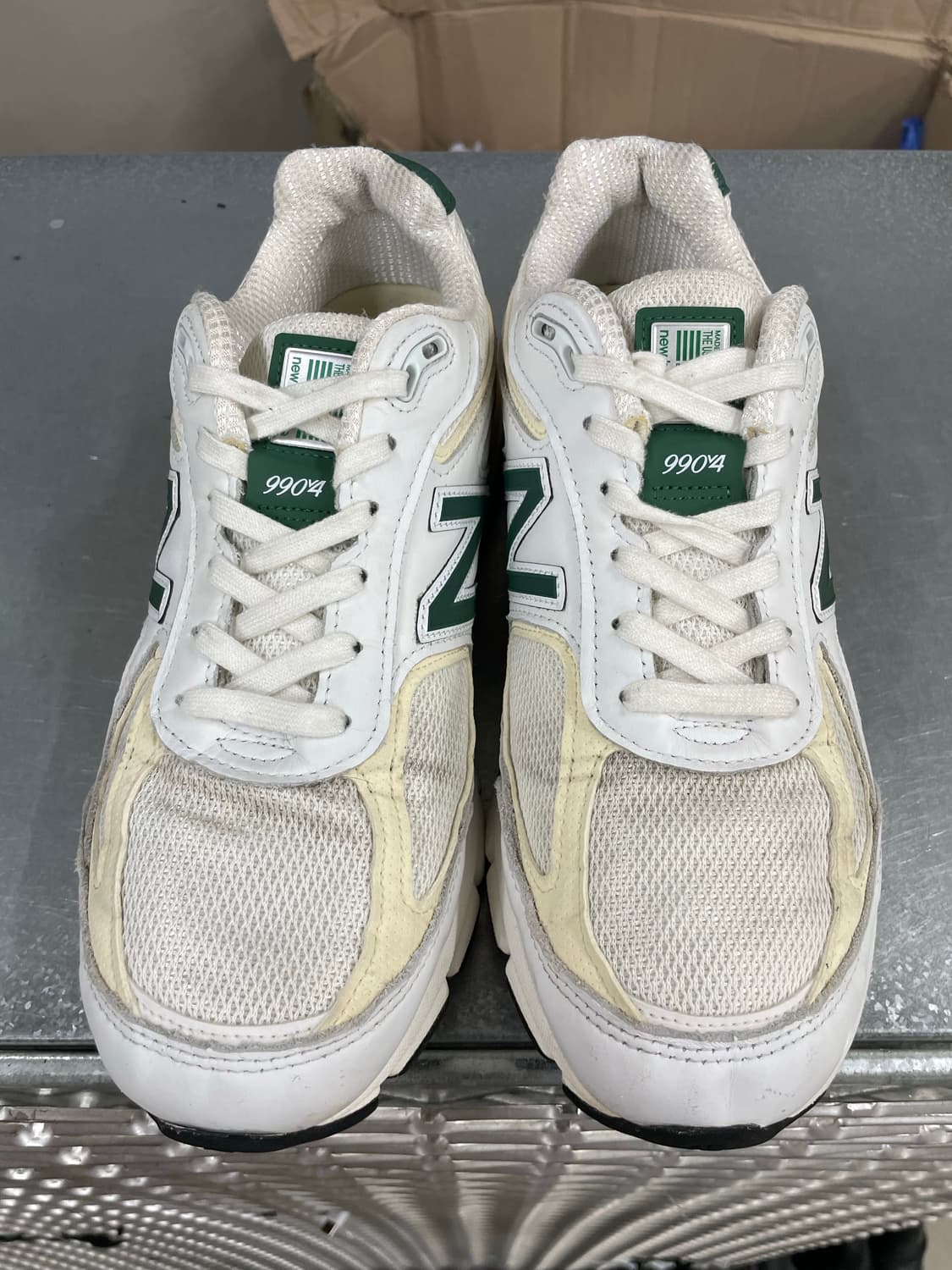 뉴발란스 990v4 USA 화이트 그린 270 (gr-4834) 상품이미지5