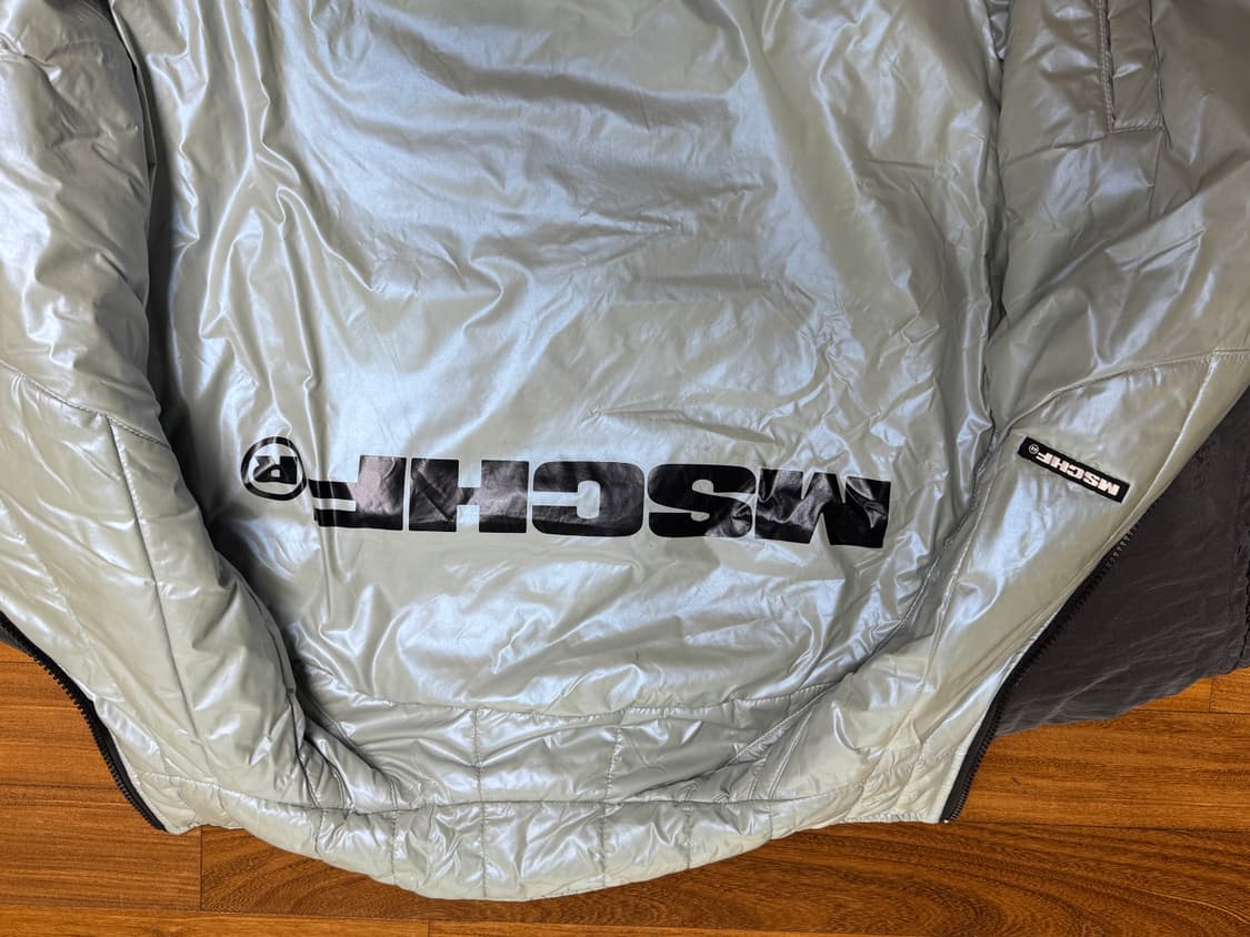 미스치프 패딩 리버시블 자켓 iridescent sky blue/iron 상품이미지4