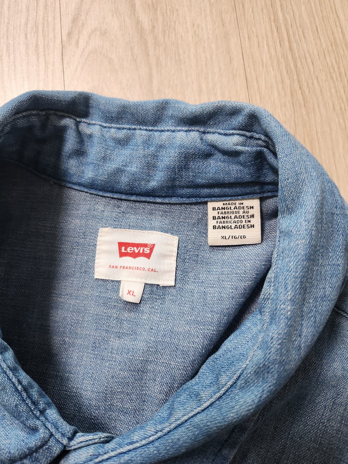 리바이스 워싱데님셔츠 (XL 상품이미지8