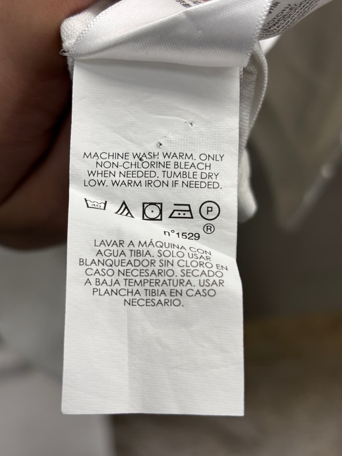 폴로 랄프로렌 베어 로고 화이트 긴팔 셔츠 S 상품이미지5