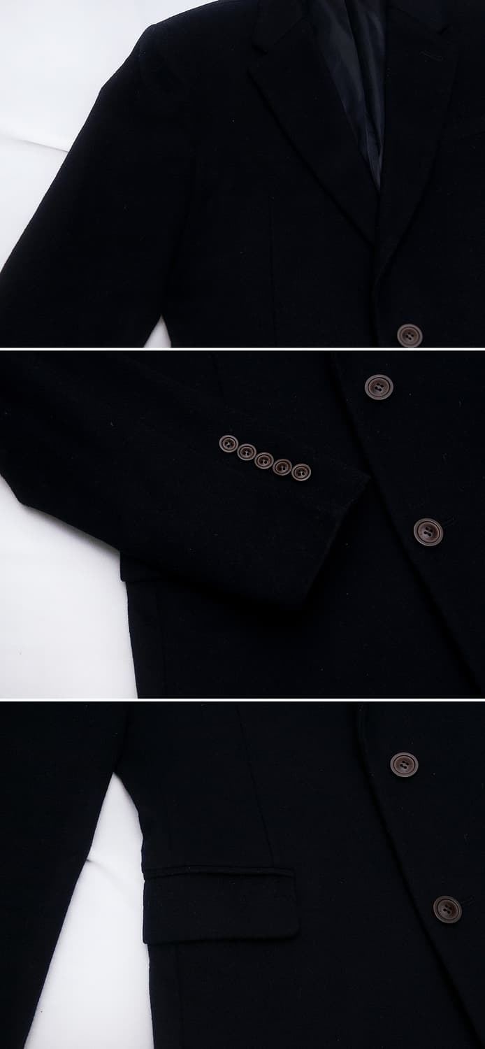 킨록 울.캐시미어 클래식 싱글 체스터 코트 자켓 (95-100) 상품이미지7