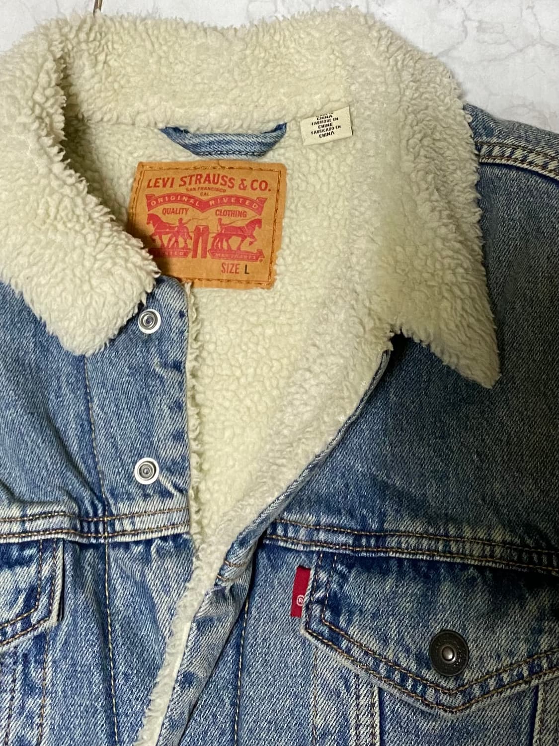 리바이스 빈티지 쉐르파 양털 청자켓 100 상품이미지3