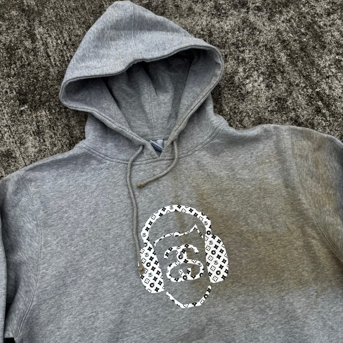 [L] 00s Stussy 스투시 모노그램 후드티 상품이미지5
