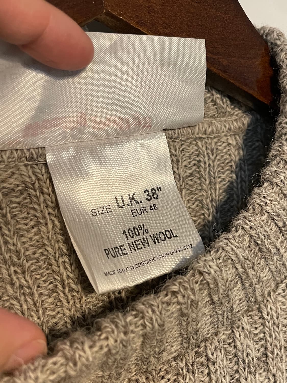 군납 잉글랜드 코만도 니트 상품이미지5