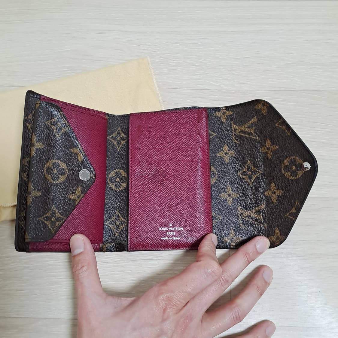 [100%/정품] 루이비통 모노그램 마리루 중지갑, 루이비통지갑 상품이미지4