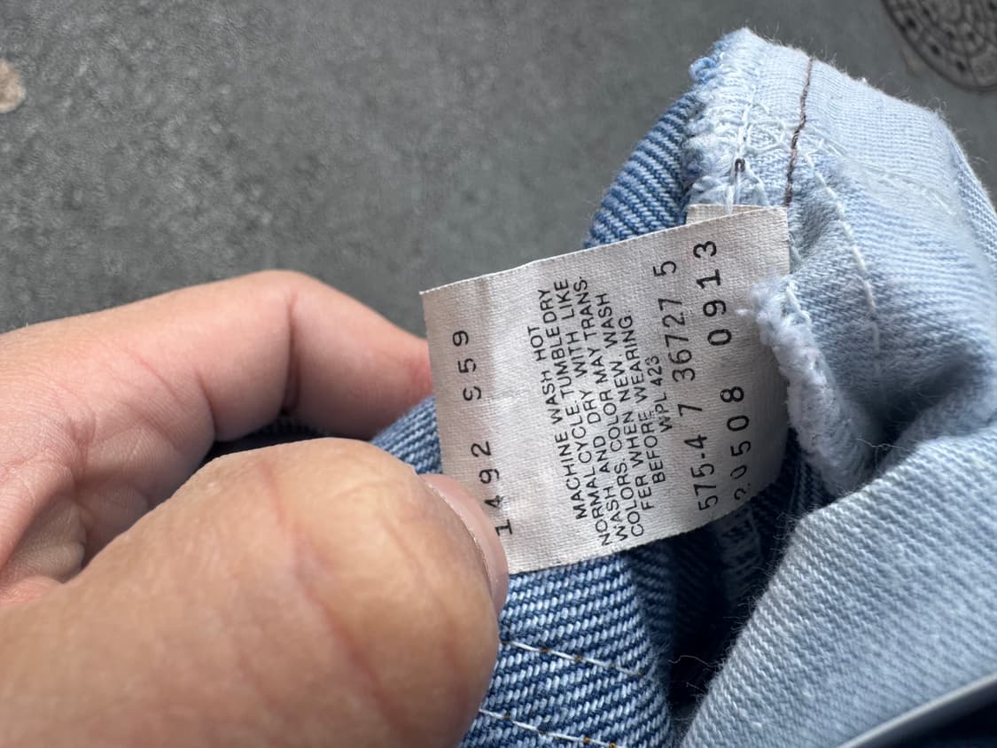 80s 리바이스 빈티지 20508 중청 데님 팬츠 32 상품이미지6