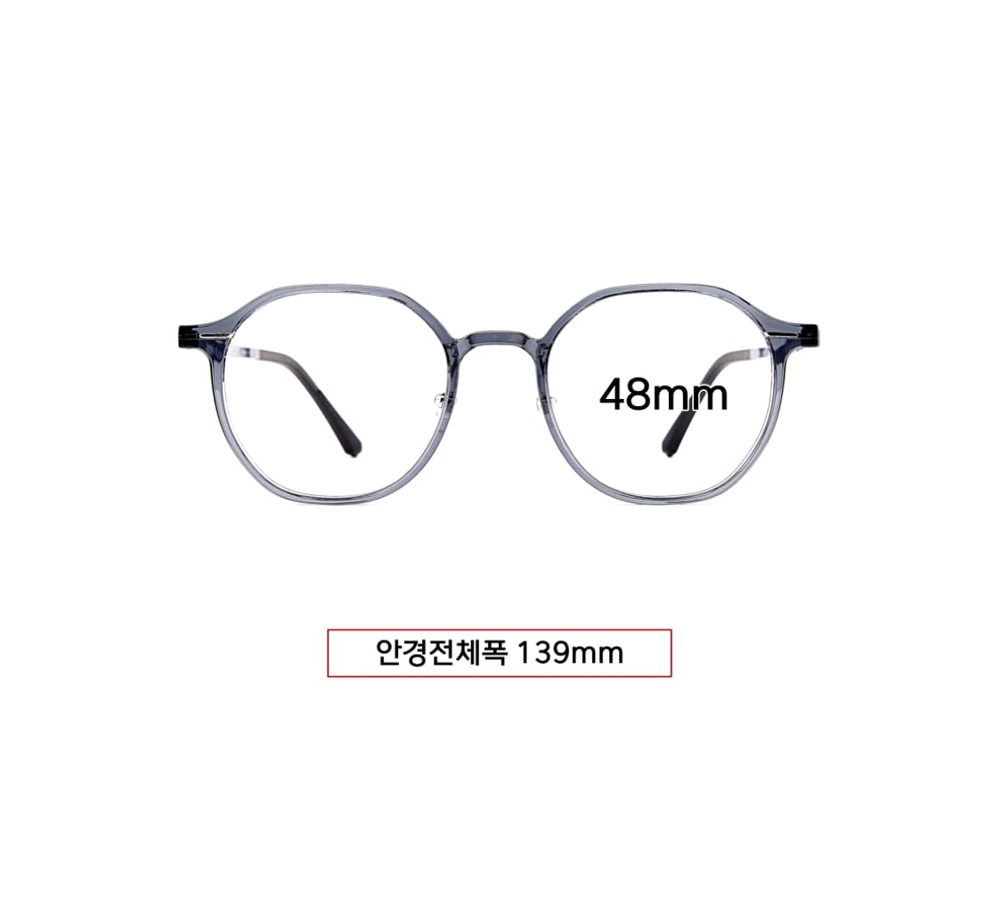 루즈핏,그레이 48사이즈 안경,새제품  상품이미지1