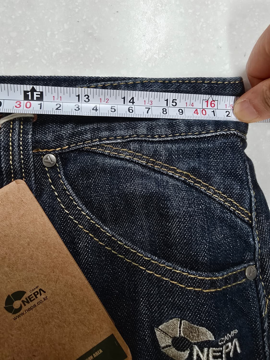 새상품 네파 남성 데님 청바지 상품이미지8