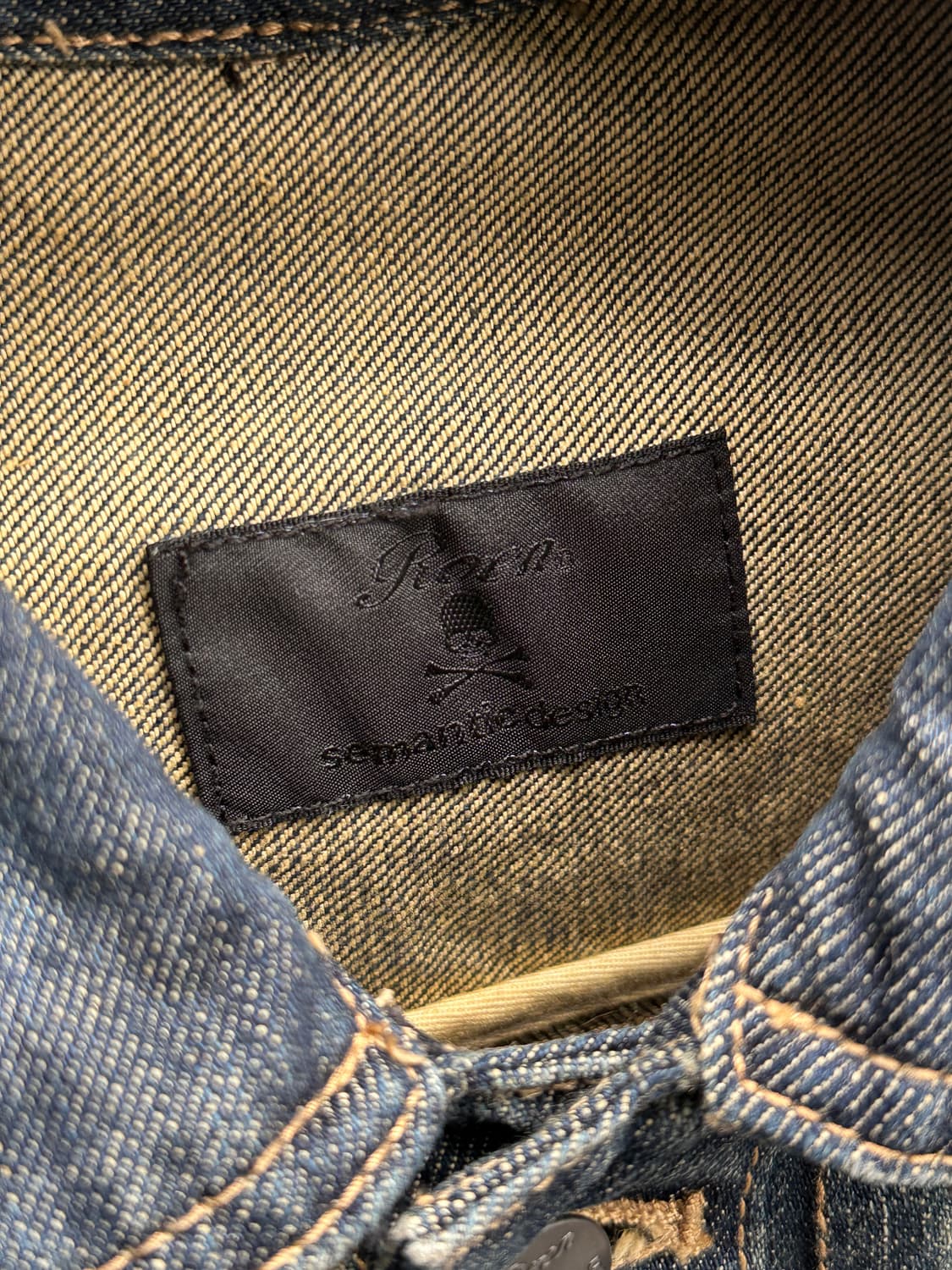 ROEN x Semantic design 스와로브스키 스컬 데님 자켓 상품이미지9