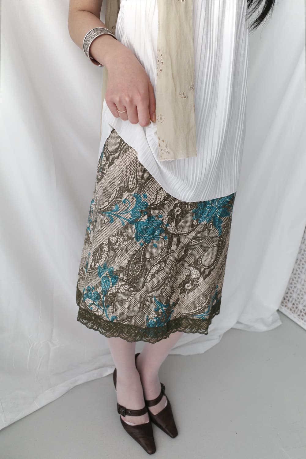 paisley lace skirt 상품이미지6