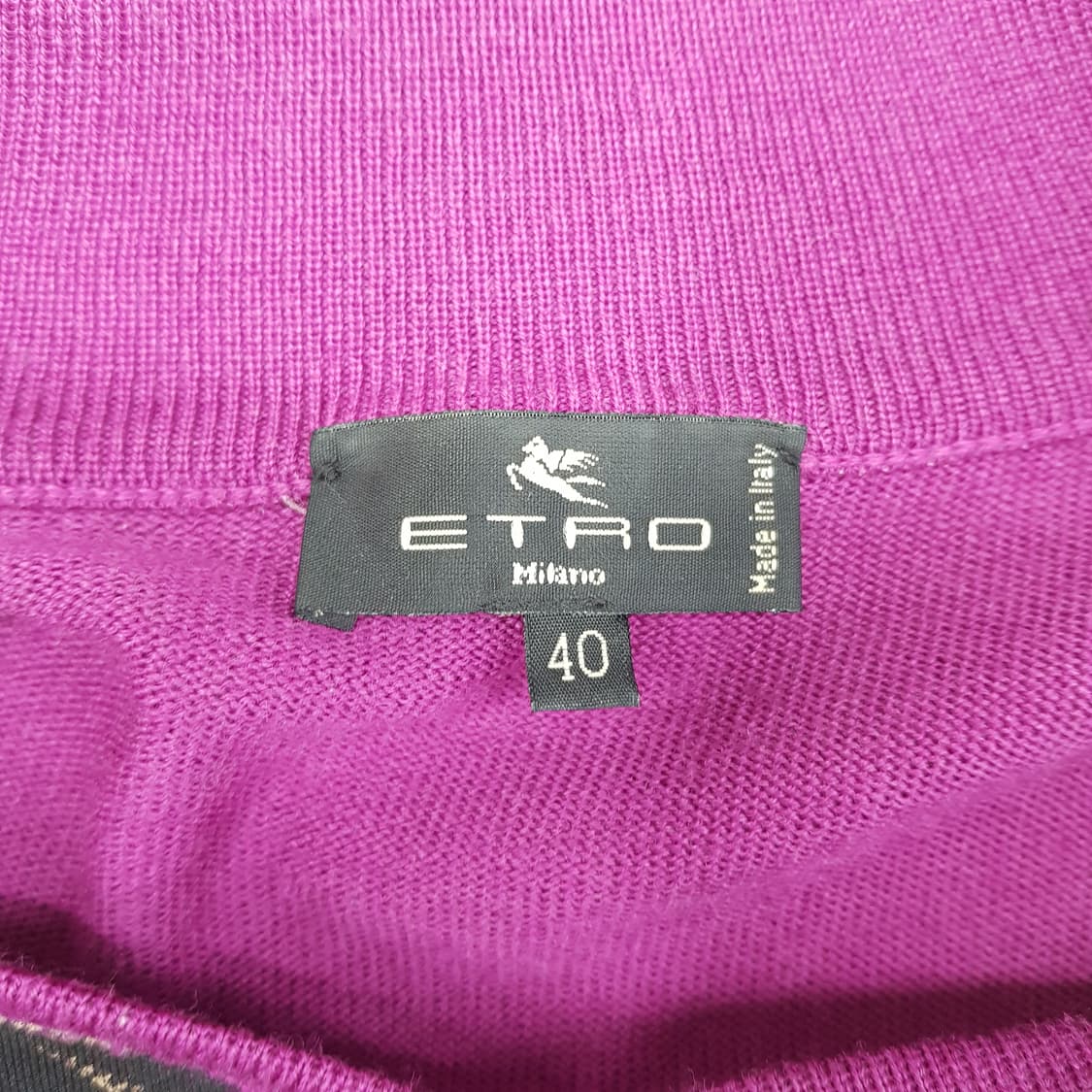 에뜨로 ETRO  플로럴 실크 패널 울 니트 40사이즈 상품이미지6