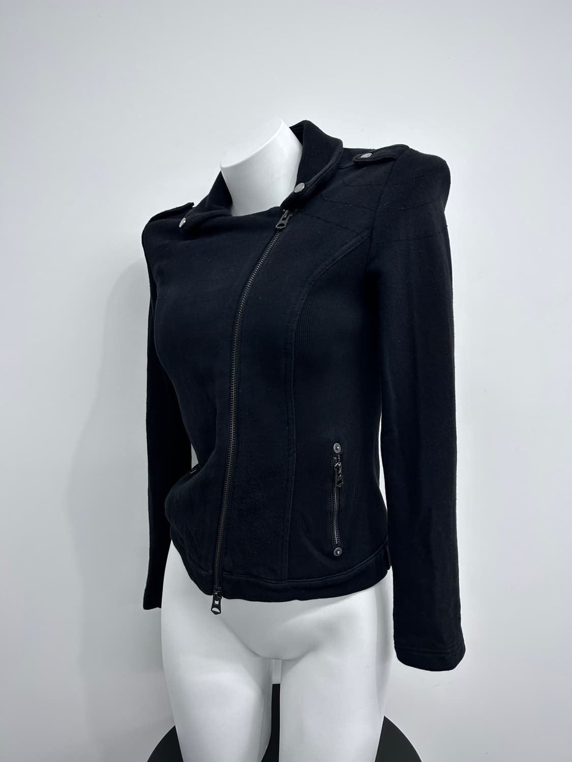 아르마니 사선 지퍼 코튼 자켓 상품이미지2