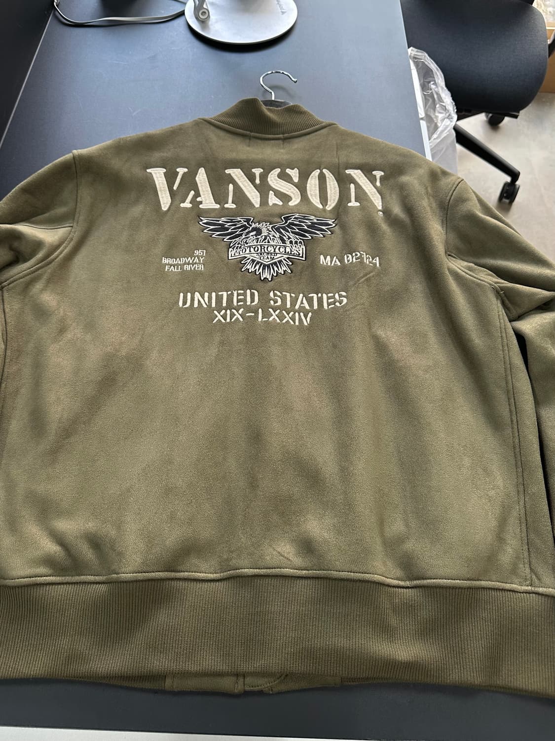 벤슨 US 자수 스웨이드 플라이트 자켓 상품이미지7