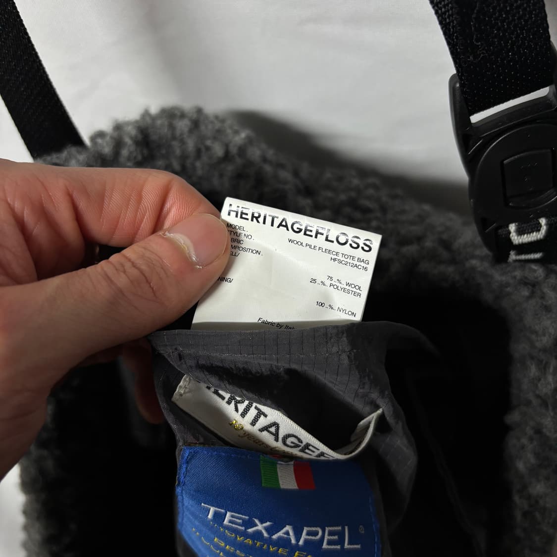 heritagefloss wool file fleece tote bag 상품이미지3