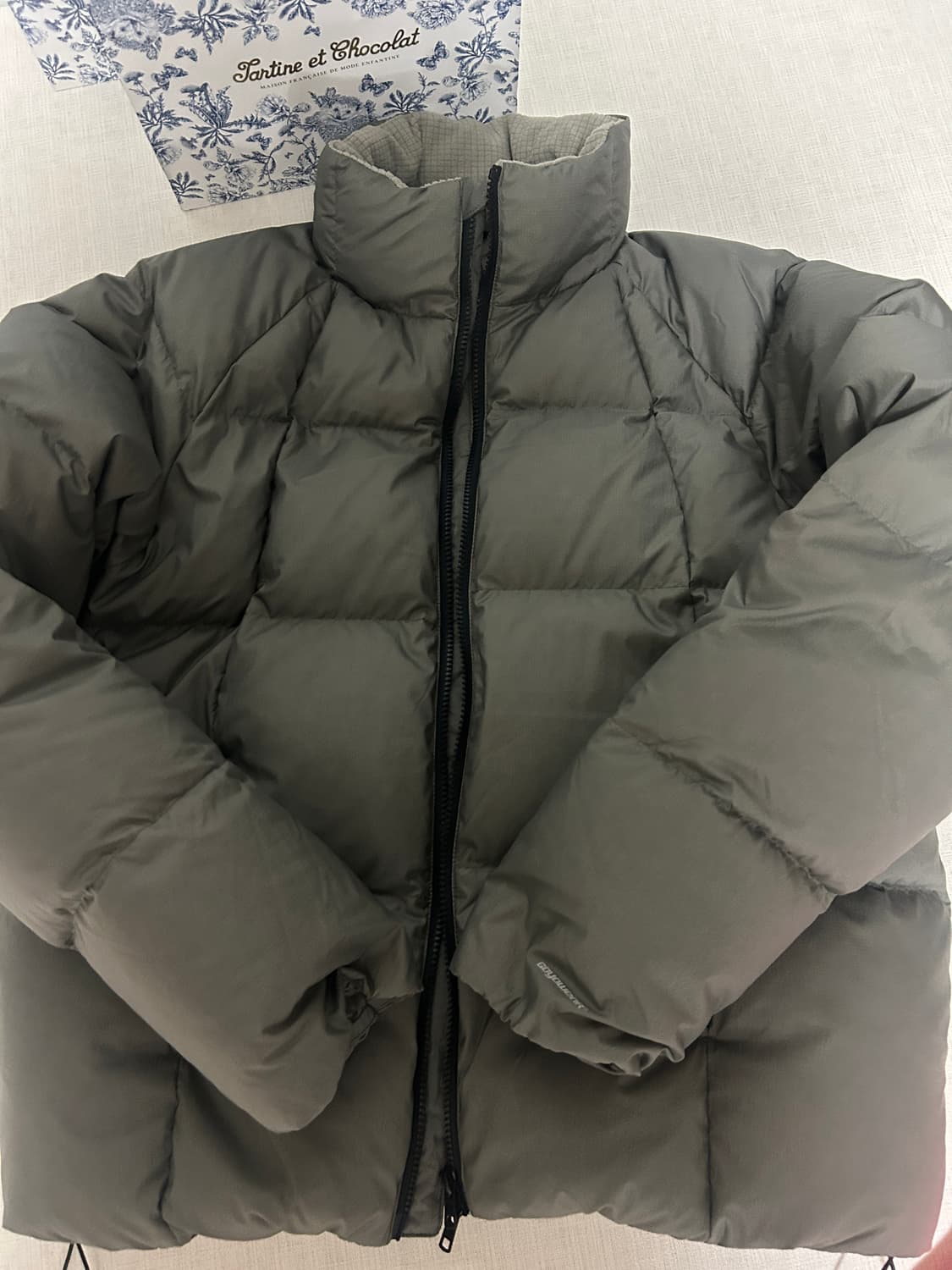 고요웨어 스너글 구스 다운 카키 M 상품이미지1