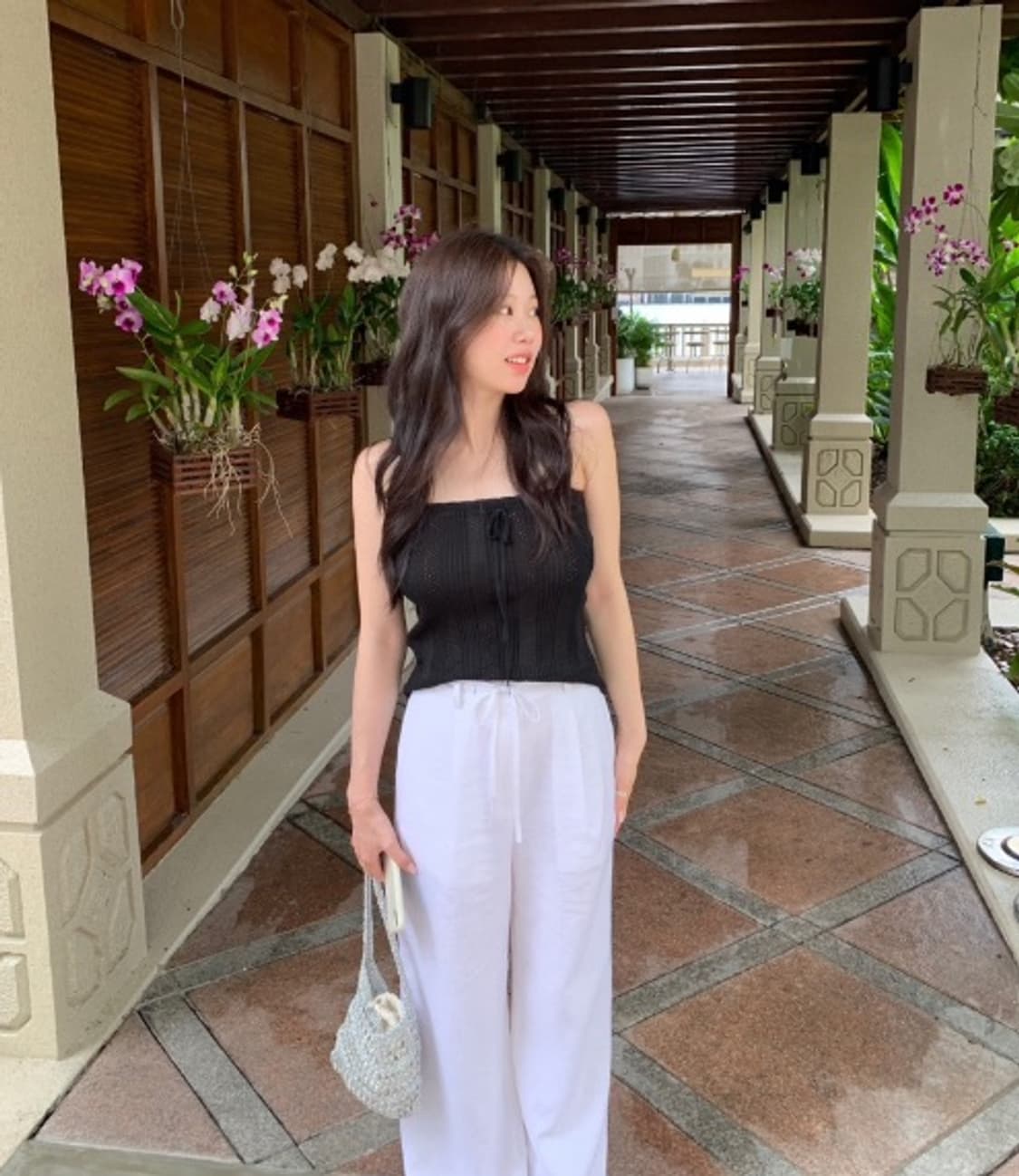 [온트 Ownt] Cherie Knit Top (블랙 / 택포함 새상품) 상품이미지2