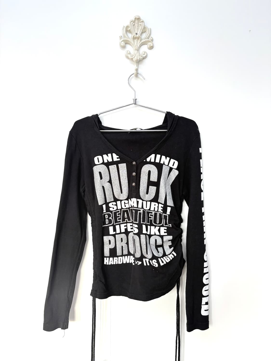 • y2k lettering hoodie  상품이미지1
