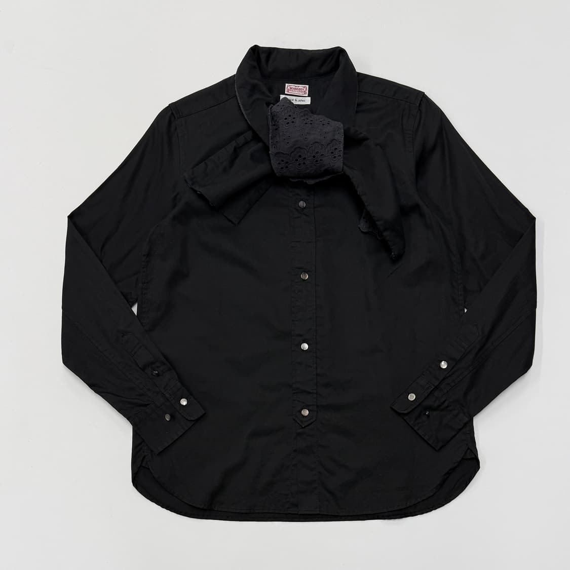 Beams Boy lace tie shirt 상품이미지2