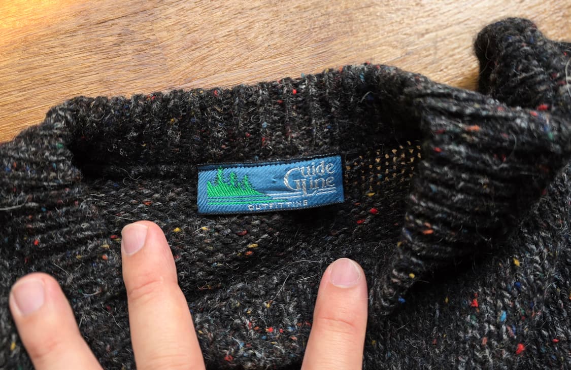 빈티지 울 자수 니트 XL 상품이미지4