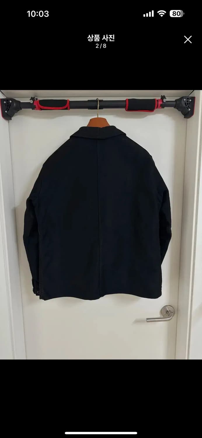 오리지날 40 블랙몰스킨 프랜치 워크자켓 상품이미지2