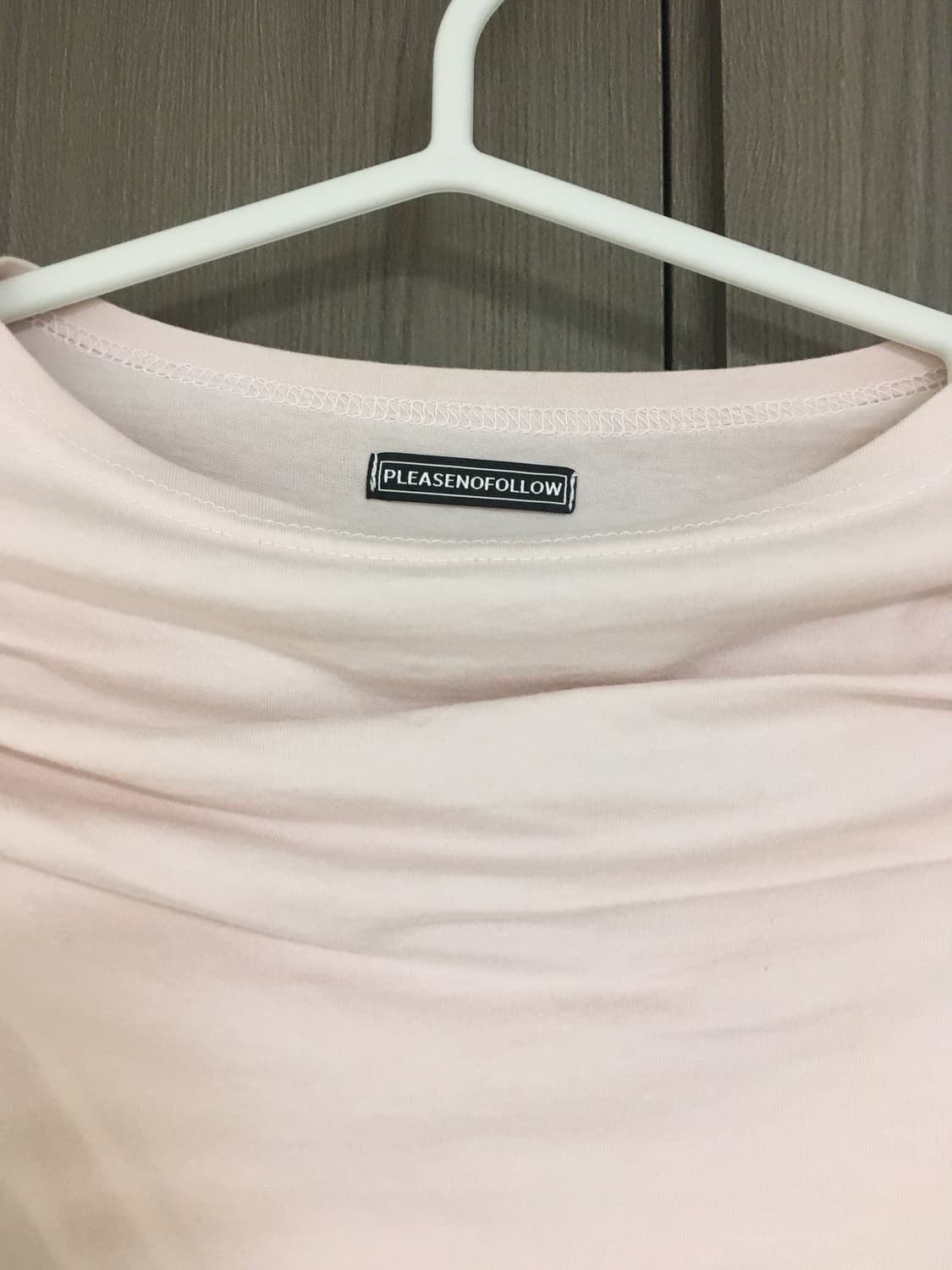 플리즈노팔로우 리사 드레이프탑 베이비핑크 상품이미지3