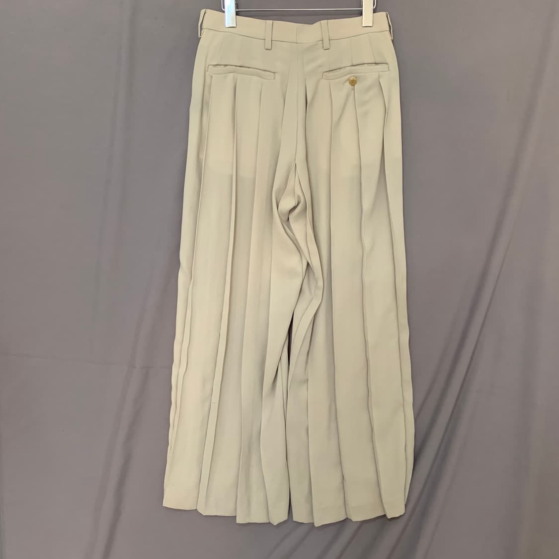 1 언더커버 2020 핀턱 플리츠 와이드 슬랙스 팬츠 바지 상품이미지3