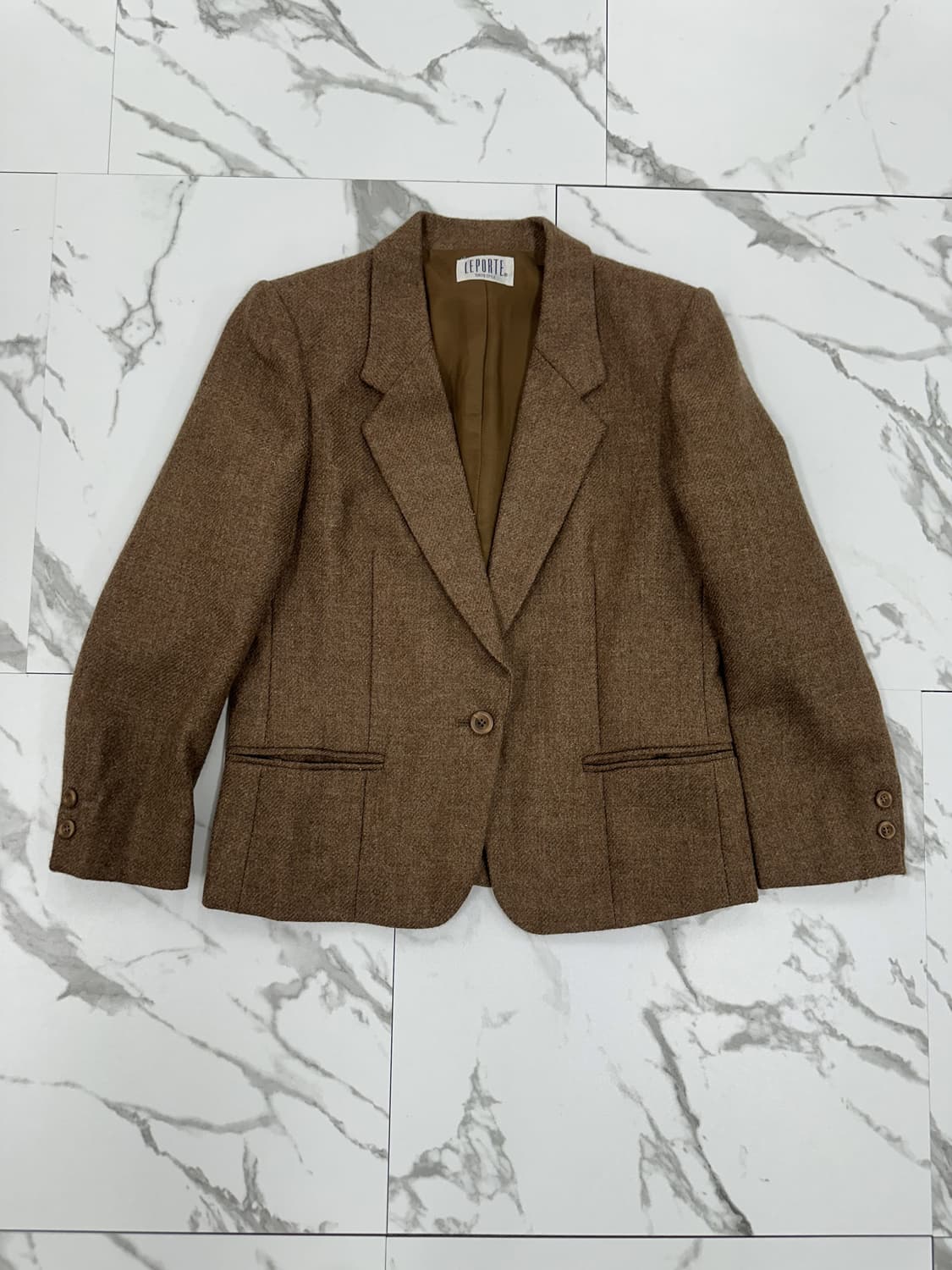 일본 빈티지 원버튼 블레이저 상품이미지1