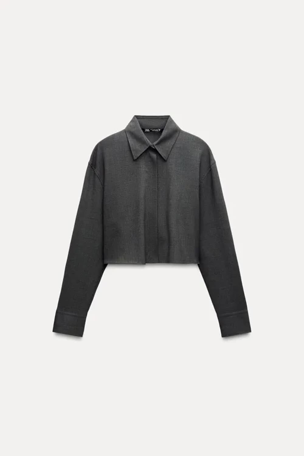 ZARA 자라 회색 셔츠 상품이미지7