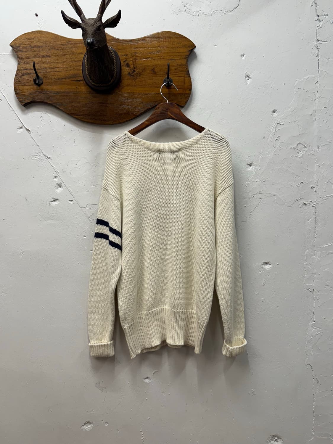 L) Polo by Ralph Lauren Cream Letter Kni 상품이미지6