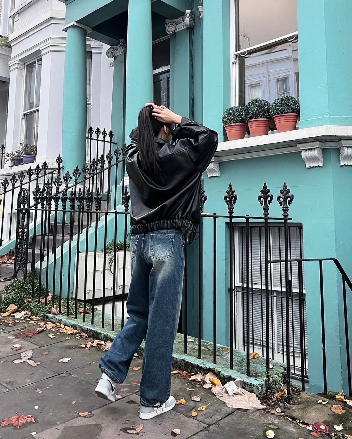 깜짝세일) 카키포인트 레더자켓+제작데님 증정 상품이미지7