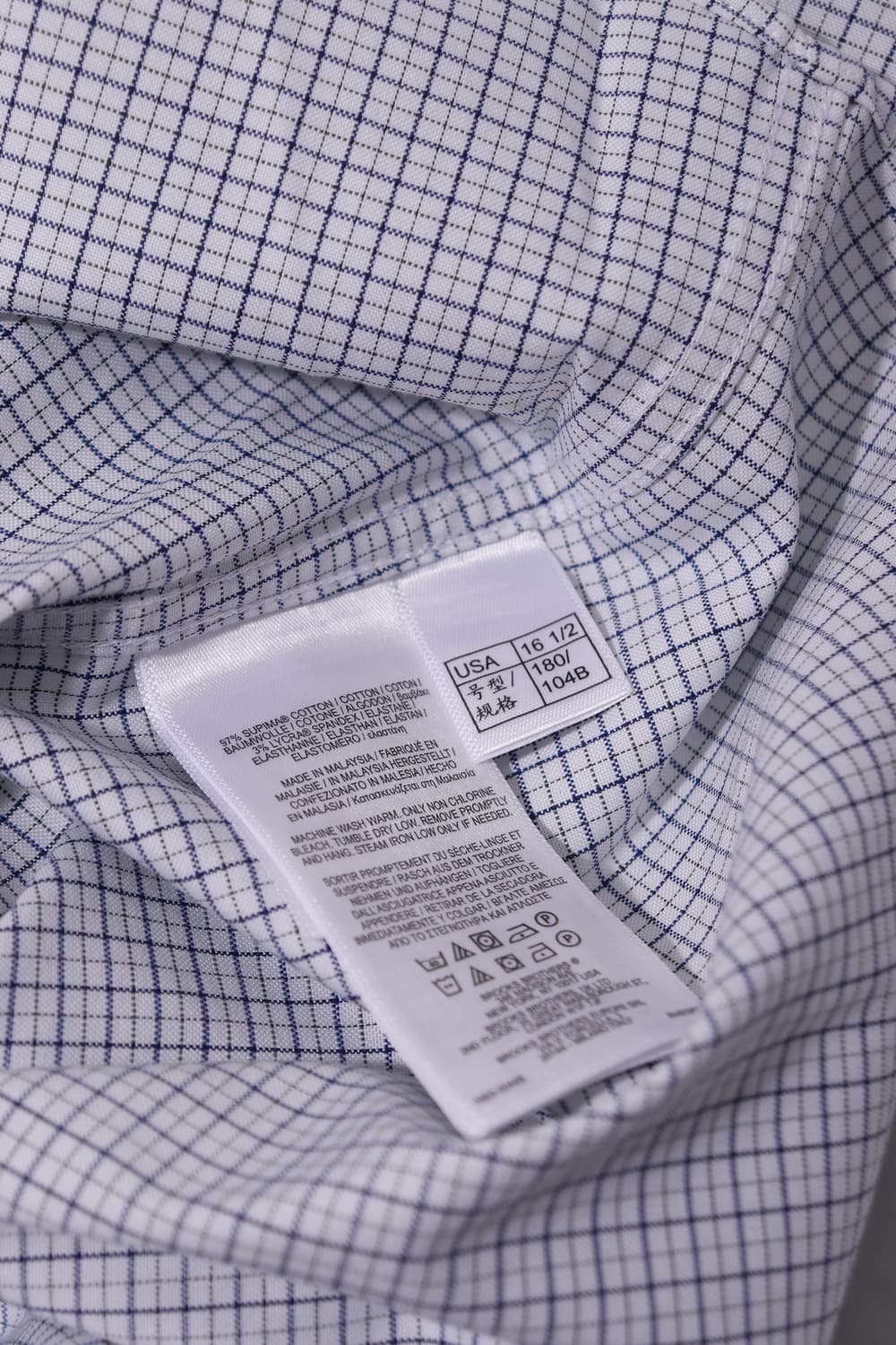 미사용 리젠트 체크 셔츠 size 105~110 상품이미지6