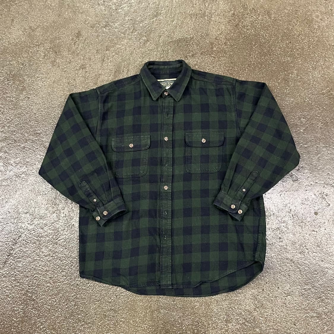 빈티지 헤비 코튼 체크 셔츠 (105) 상품이미지1