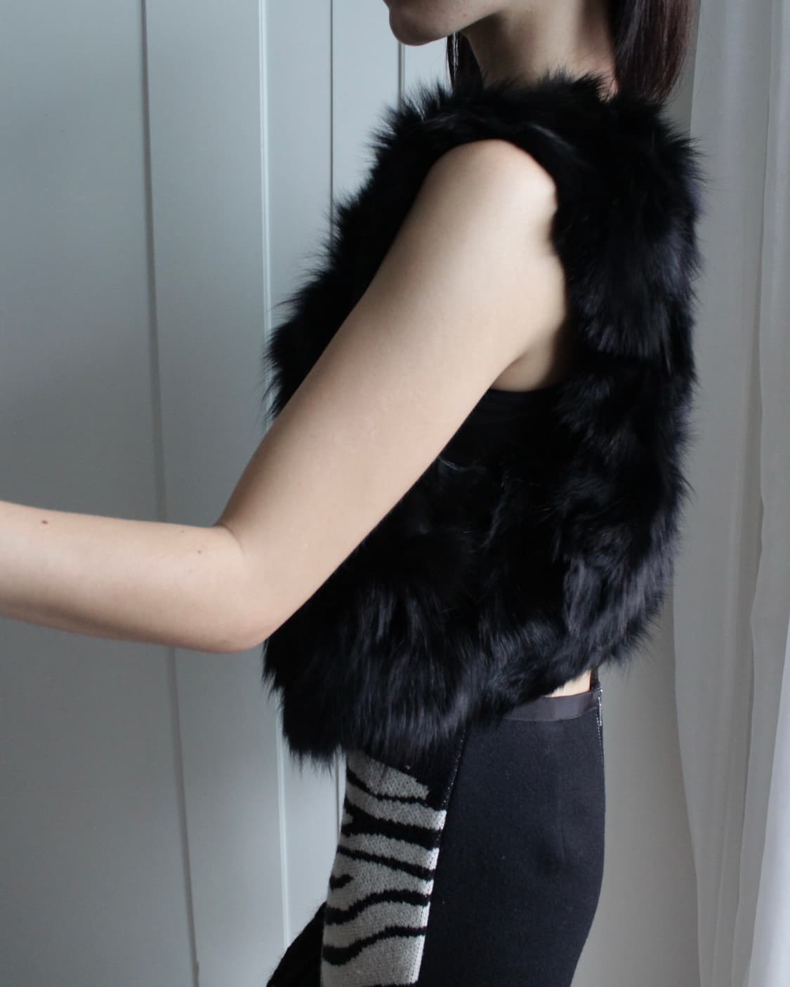 Fox fur vest 상품이미지2