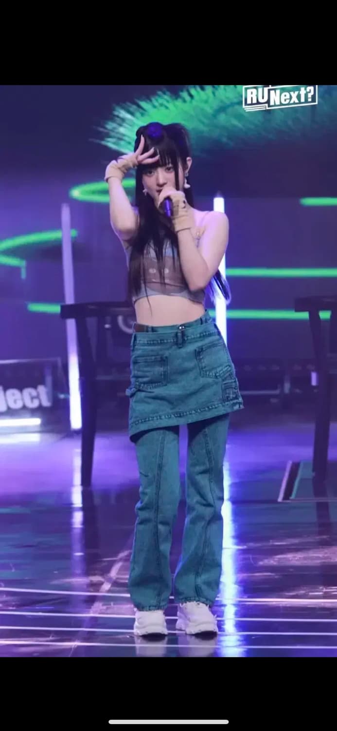 앤더슨벨 글렌 오버다이 렙 스트레이트 레그 진 상품이미지1