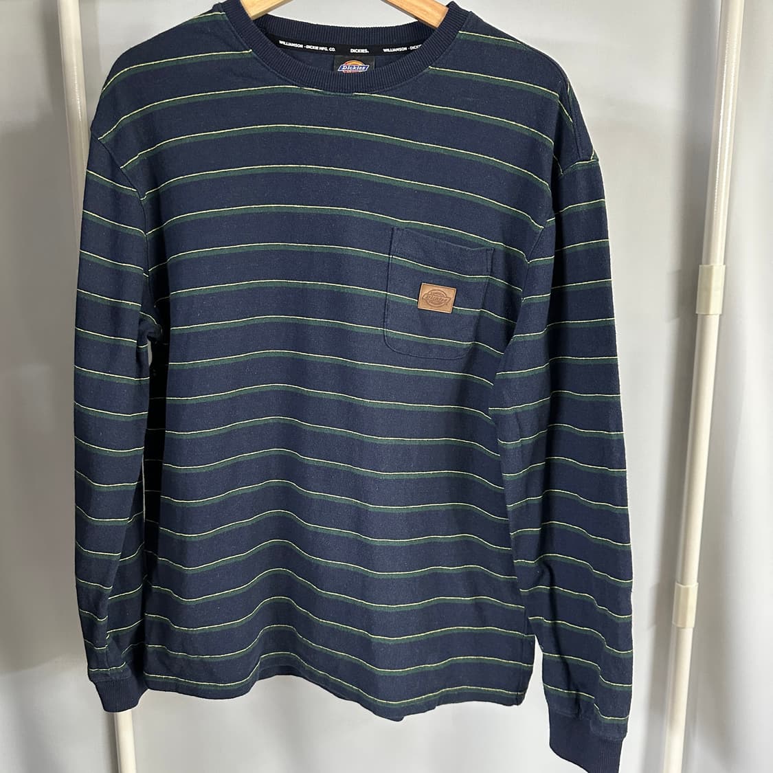 빈티지 디키즈 가죽패치 롱슬리브 상품이미지1