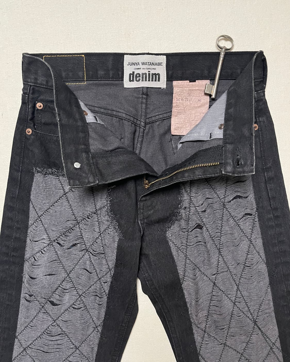 준야와타나베 더블니 흑청 데님 팬츠 junya watanabe  상품이미지5