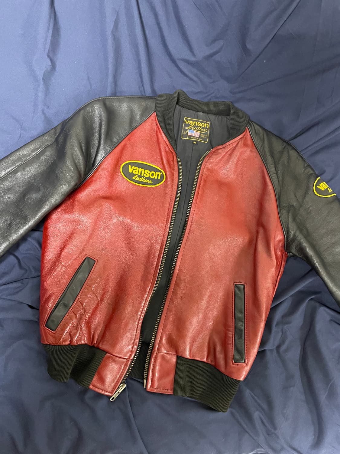 밴슨 가죽 자켓 36사이즈 상품이미지1