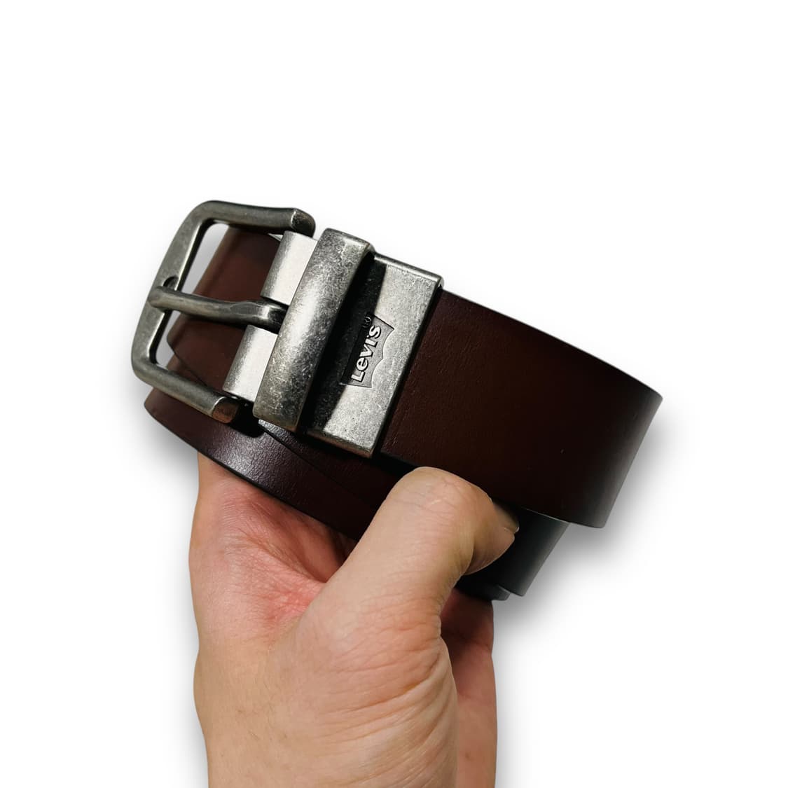 리바이스 미니멀 웨스턴 빈티지 레더 벨트 상품이미지3