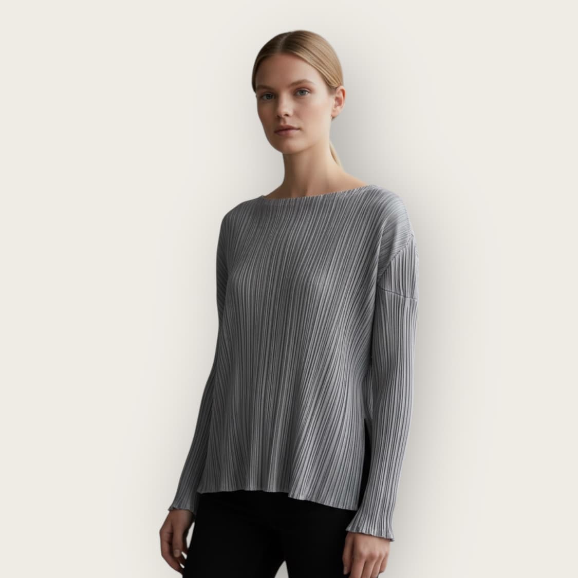 3/ 이세이미야케 플리츠 아트핏 긴팔탑 상품이미지1