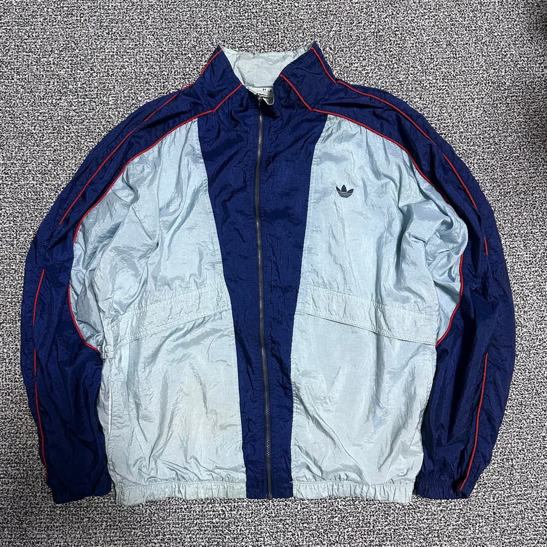 (XL) 아디다스 90s 올드스쿨 바람막이 하늘색 상품이미지1