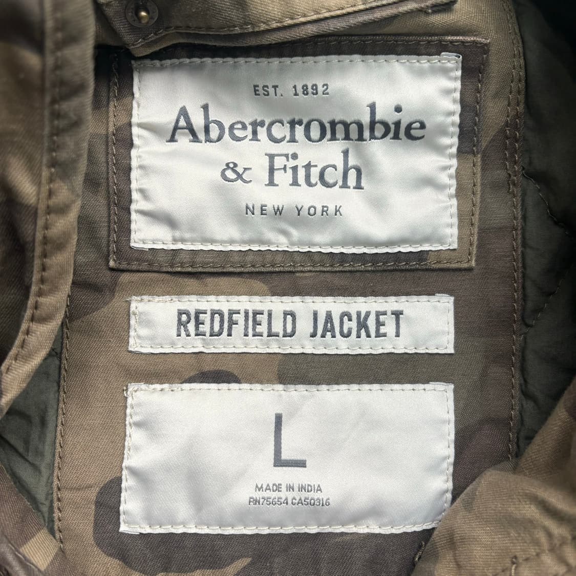 아베크롬비 카모플라쥬 야상 자켓 L 상품이미지7